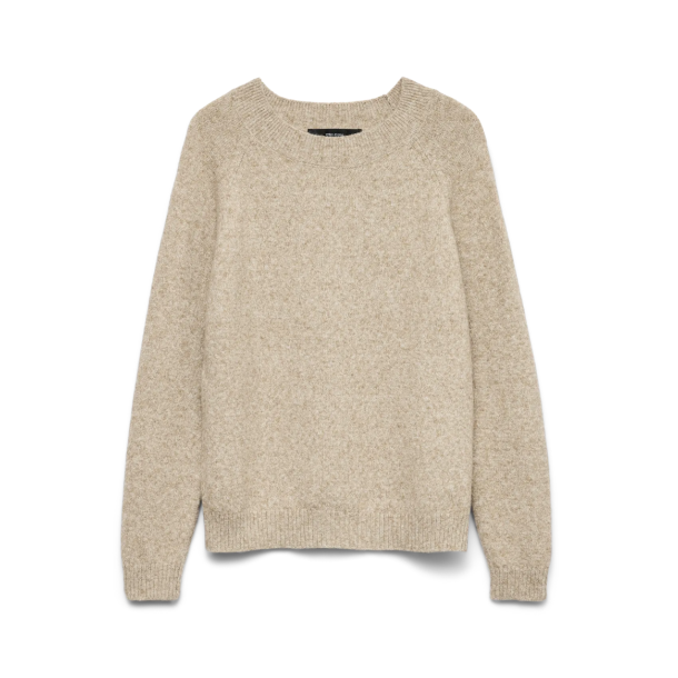 VERO MODA VMDOFFY O-NECK BLOUSE SEPIA TINT