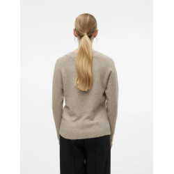 VERO MODA VMDOFFY O-NECK BLOUSE SEPIA TINT