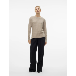 VERO MODA VMDOFFY O-NECK BLOUSE SEPIA TINT