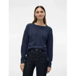 VERO MODA VMDOFFY O-NECK BLOUSE NAVY