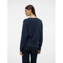 VERO MODA VMDOFFY O-NECK BLOUSE NAVY