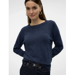 VERO MODA VMDOFFY O-NECK BLOUSE NAVY