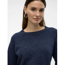 VERO MODA VMDOFFY O-NECK BLOUSE NAVY