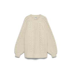 VERO MODA AWTOA O-NECK KNIT BIRCH