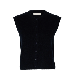 SELECTED FEMME SLFLULU O-NECK VEST DARK SAPPHIRE