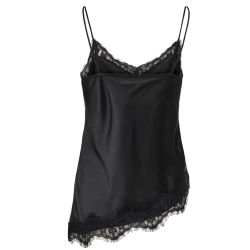 JACQUELINE de YONG JDYFIFI ASYM LACE TOP BLACK
