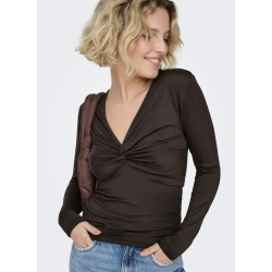 ONLY ONLLONE KNOT TOP BROWN