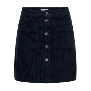 JACQUELINE de YONG JDYSHIRAZ CORDUROY SKIRT NAVY