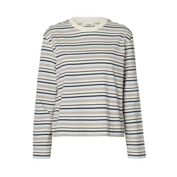 SELECTED FEMME SLFESSENTIAL STRIPED TEE CASHMERE BLUE/STRIPE