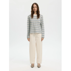 SELECTED FEMME SLFESSENTIAL STRIPED TEE CASHMERE BLUE/STRIPE