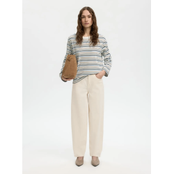 SELECTED FEMME SLFESSENTIAL STRIPED TEE CASHMERE BLUE/STRIPE