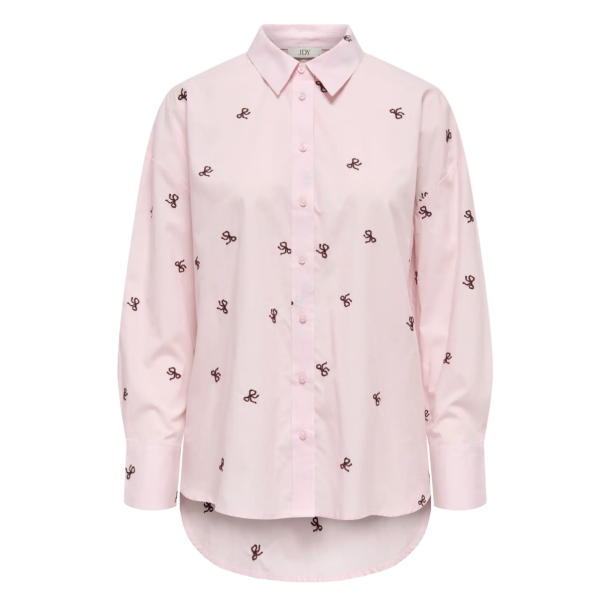 JACQUELINE de YONG JDYNELLY LOOSE SHIRT BALLERINA/FIG BOW