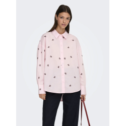 JACQUELINE de YONG JDYNELLY LOOSE SHIRT BALLERINA/FIG BOW