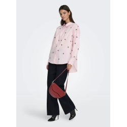 JACQUELINE de YONG JDYNELLY LOOSE SHIRT BALLERINA/FIG BOW