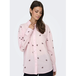 JACQUELINE de YONG JDYNELLY LOOSE SHIRT BALLERINA/FIG BOW