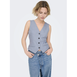 ONLY ONLLINDA FIT WAISTCOAT VINTAGE BLUE