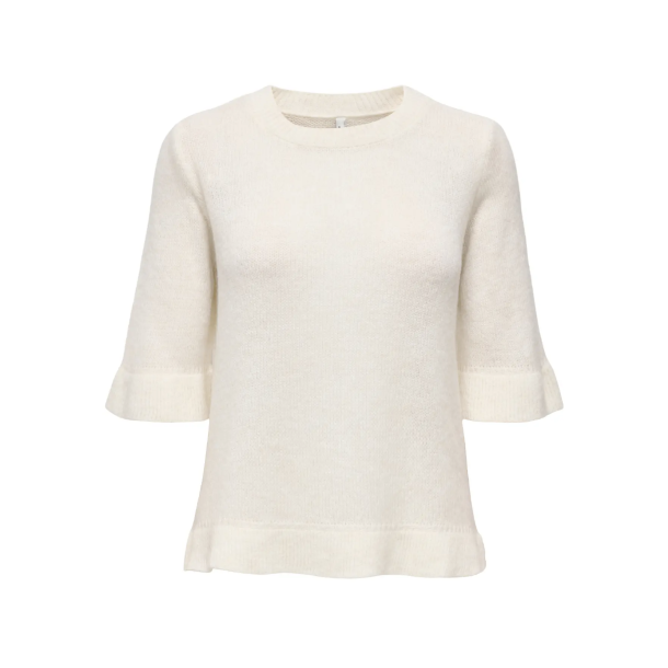 ONLY ONLELLA FRILL KNIT BIRCH