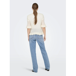 ONLY ONLELLA FRILL KNIT BIRCH