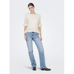ONLY ONLELLA FRILL KNIT BIRCH
