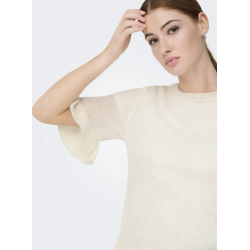 ONLY ONLELLA FRILL KNIT BIRCH