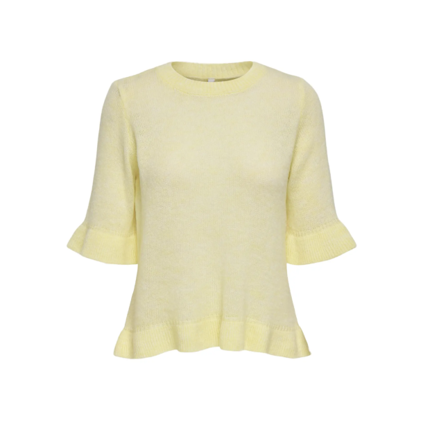 ONLY ONLELLA FRILL KNIT SUNLIGHT