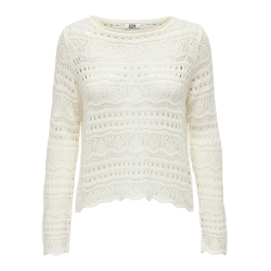 JACQUELINE de YONG JDYSUN BOATNECK PULLOV. EGGNOG
