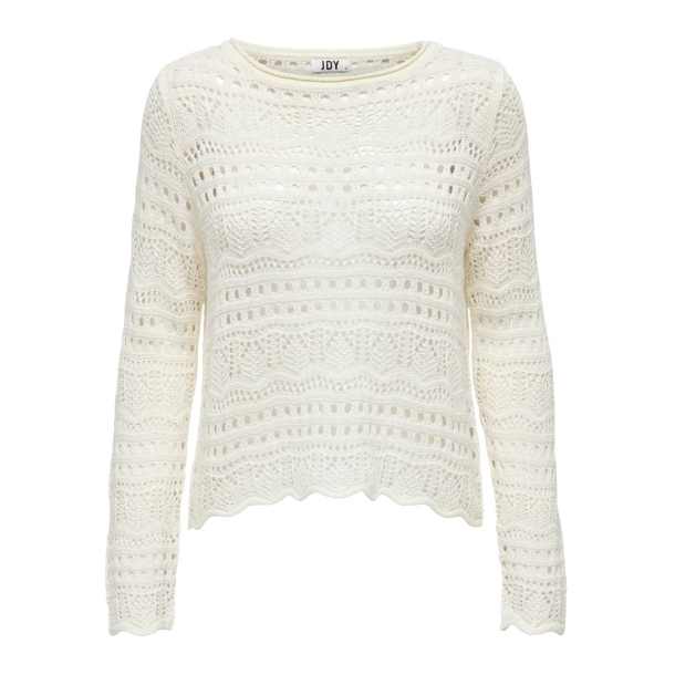 JACQUELINE de YONG JDYSUN BOATNECK PULLOV. EGGNOG