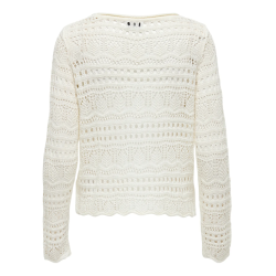 JACQUELINE de YONG JDYSUN BOATNECK PULLOV. EGGNOG