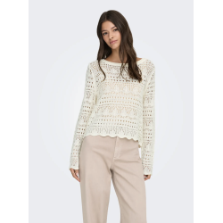 JACQUELINE de YONG JDYSUN BOATNECK PULLOV. EGGNOG