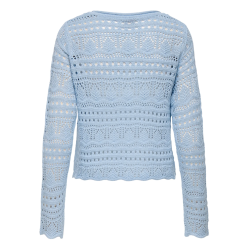JACQUELINE de YONG JDYSUN BOATNECK PULLOV. BLUE 