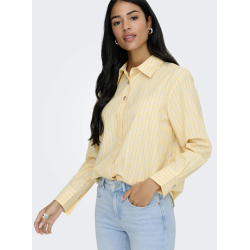 JACQUELINE de YONG JDYSOHO STRIPED SHIRT YELLOW
