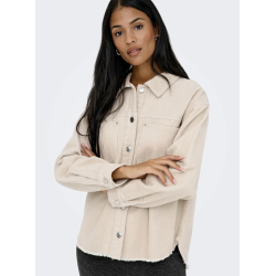 ONLY ONLMAIKO L/S CORD SHACKET PUMICE STONE