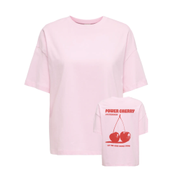 JACQUELINE de YONG JDYCARLA OVERSIZE TEE PINK