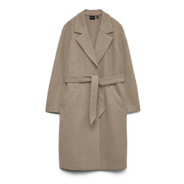 VERO MODA VMFORTUNEAYA LONG COAT BEIGE