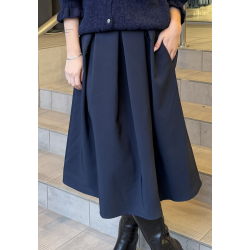 SOMMERSTEDT TULIP SKIRT NAVY