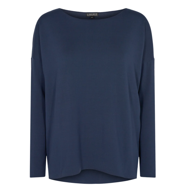 LIBERT� ESSENTIEL ALMA LS TOP (FLEECE) NAVY 