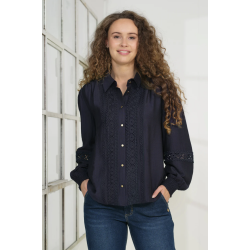 .PREPAIR LILA BLOUSE NAVY