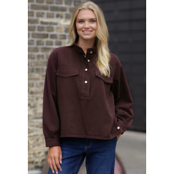 .PREPAIR BIANCA BLOUSE BORDEAUX