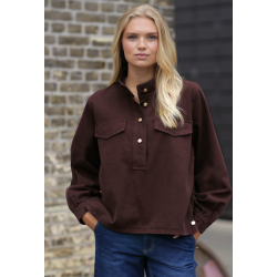 .PREPAIR BIANCA BLOUSE BORDEAUX