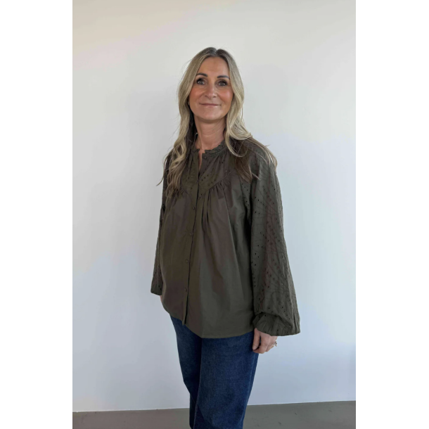 .PREPAIR SANDRA BLOUSE GREEN