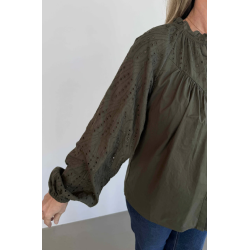 .PREPAIR SANDRA BLOUSE GREEN