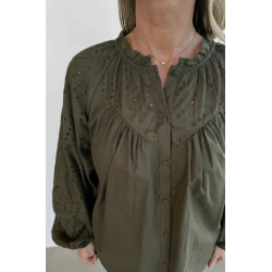 .PREPAIR SANDRA BLOUSE GREEN