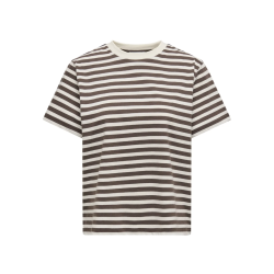 ONLY ONLLIVINA STRIPE TEE CHOCOLATE