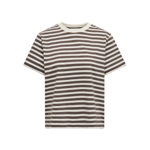 ONLY ONLLIVINA STRIPE TEE CHOCOLATE