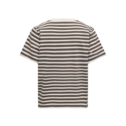 ONLY ONLLIVINA STRIPE TEE CHOCOLATE