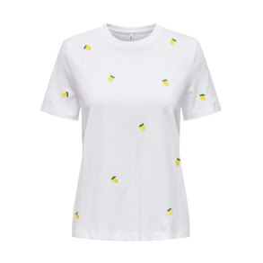 ONLY ONLKETTY O-NECK TOP LEMON
