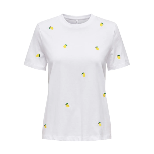 ONLY ONLKETTY O-NECK TOP LEMON