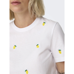 ONLY ONLKETTY O-NECK TOP LEMON
