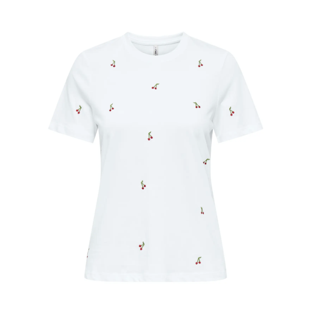 ONLY ONLKETTY O-NECK TOP CHERRIES