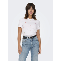 ONLY ONLKETTY O-NECK TOP CHERRIES